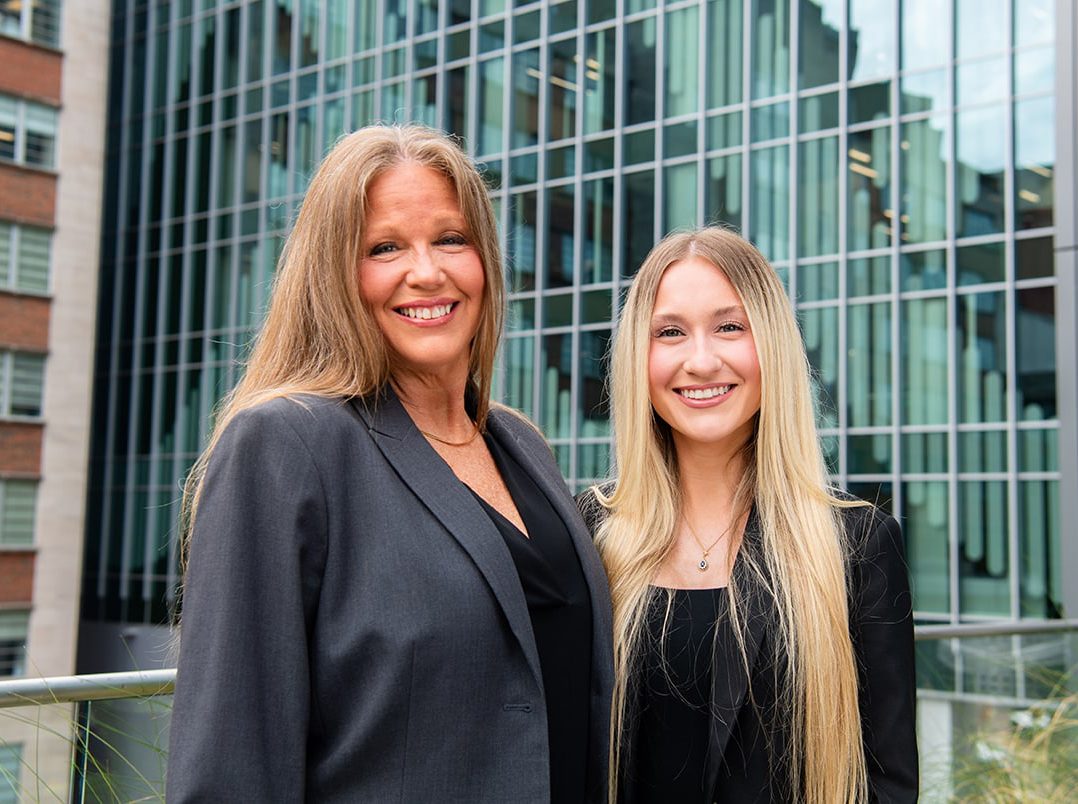 Julie and Sophia Schifanella commencement portrait