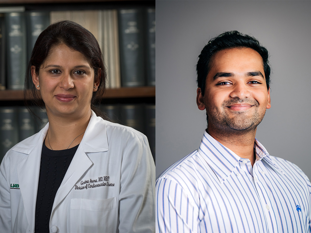 Headshots of Garima Arora and  Krishin Yerabolu