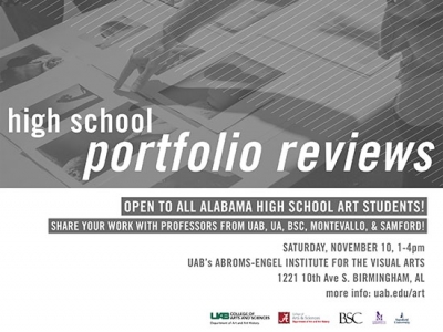 Young artists get pointers at Alabama High School Portfolio Review Day