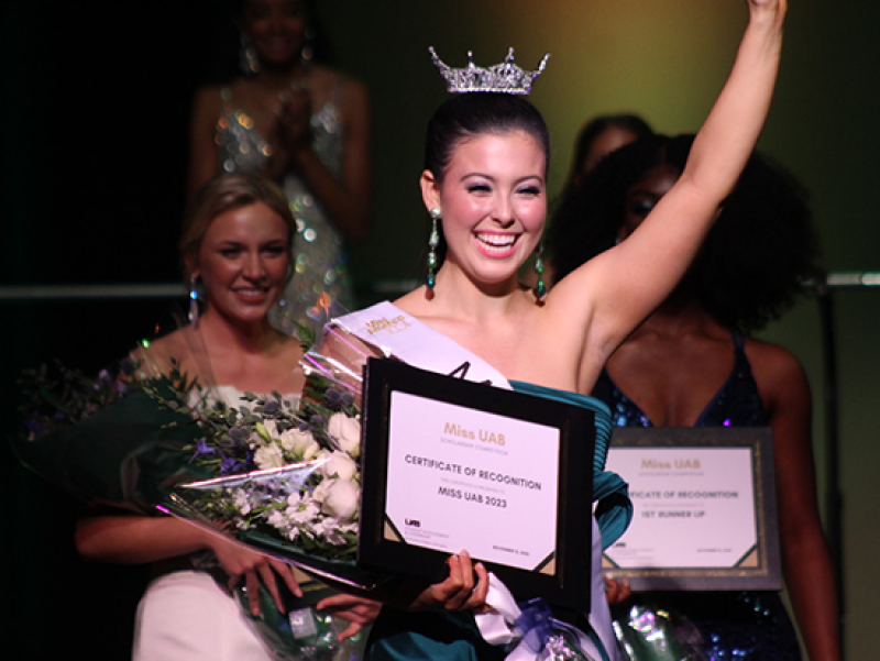 Emma Terry wins 2023 Miss UAB Scholarship Competition