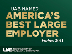 UAB named America’s No. 1 Best Large Employer 2021 by Forbes