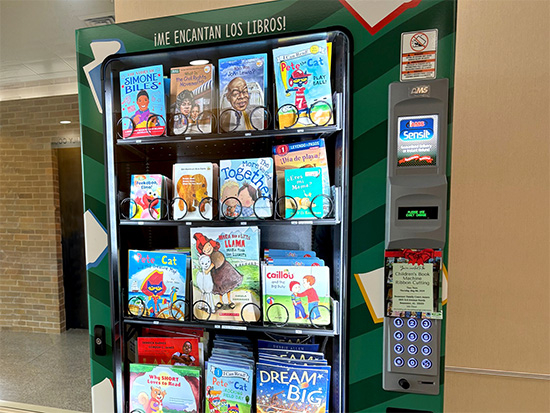 Book vending machine installed at Bessemer Family Court by UAB and Children’s Policy Council