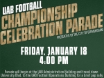 City of Birmingham to hold championship parade for UAB Football on Jan. 18