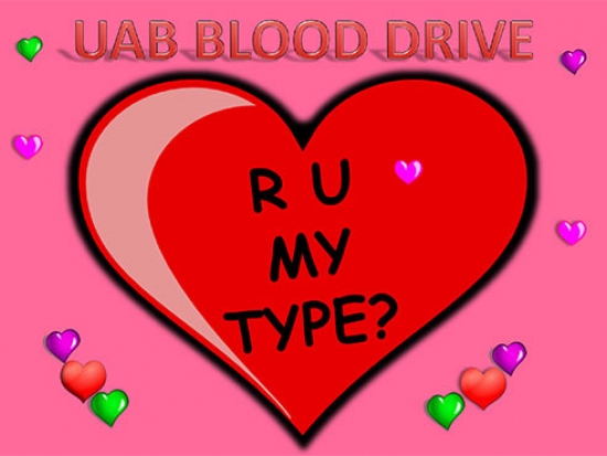 R U my type? Give blood for Valentine’s