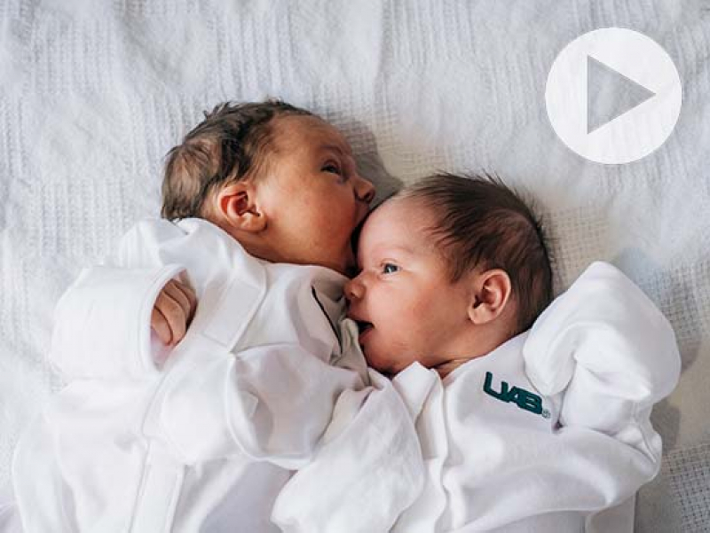 Double the uterus, double the babies, double the birthdays: Alabama mom delivers rare twins at UAB