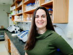 Only 22 early-career researchers were selected as Pew Scholars this year, and Thyme is one of five whose research focus is the brain. (Photo by: Andrea Mabry)
