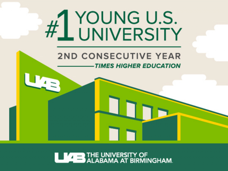 No. 1 again — Times Higher Ed ranks UAB the top young U.S. university for second year in a row