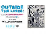 Draw and color with artist William Downs and AEIVA on Feb. 3