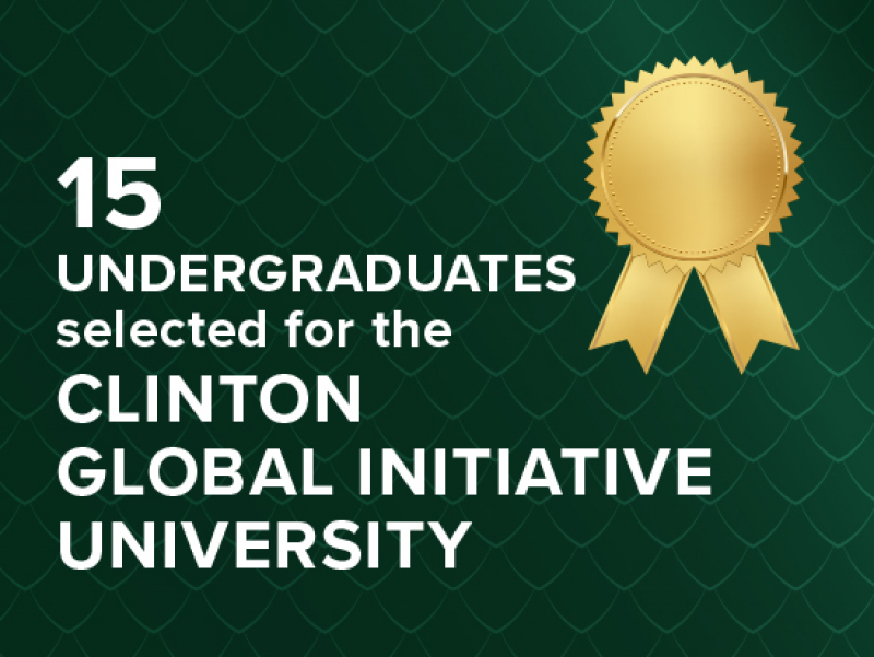 UAB among top five schools in the nation with 15 students representing at Clinton Global Initiative University