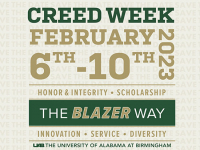 Students learn about integrity, service, diversity and more for UAB Creed Week, Feb. 6-10