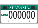 UAB “Knowledge that will change your world” license plate available