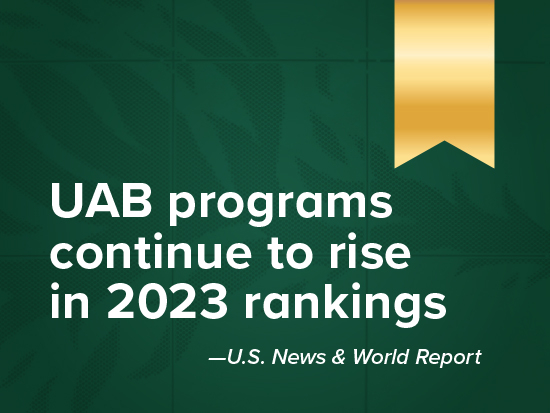 UAB programs continue to rise, according to US News rankings