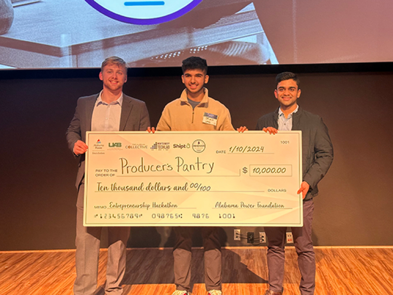 UAB student team ranks first in statewide entrepreneurship competition