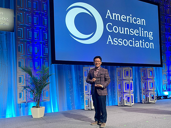 Zhai receives award from American Counseling Association