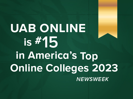 UAB Online ranked No. 15 by Newsweek on ’23 list of America's Top Online Colleges