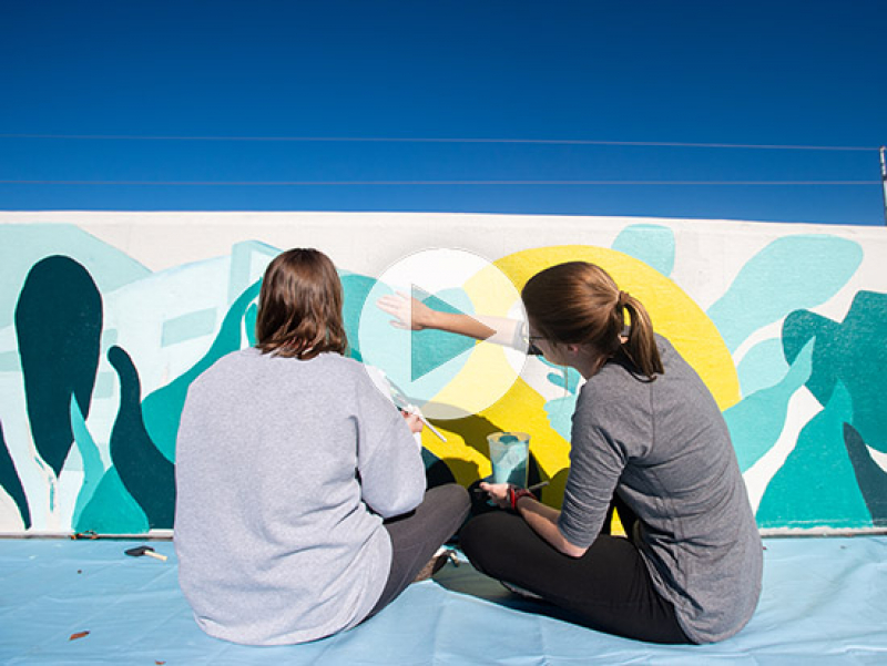 New murals, commissioned for 50th anniversary, color UAB’s campus