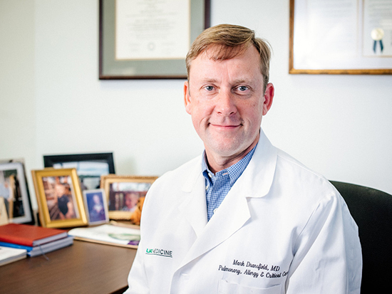 Nationally renowned expert in COPD Mark Dransfield, M.D., has been the medical director of the UAB Lung Health Center since 2009.