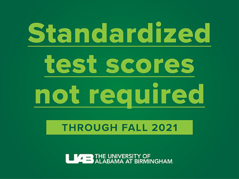 UAB waives standardized test scores for applicants through fall 2021