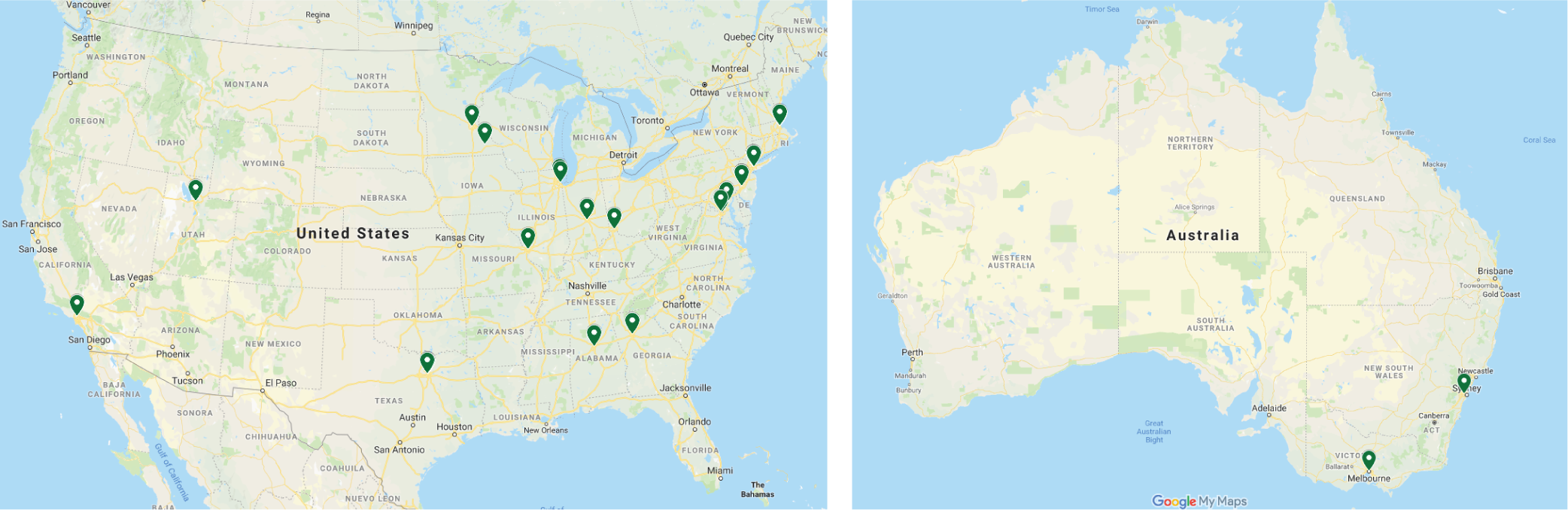 NC Consortium Site Map 6.2019