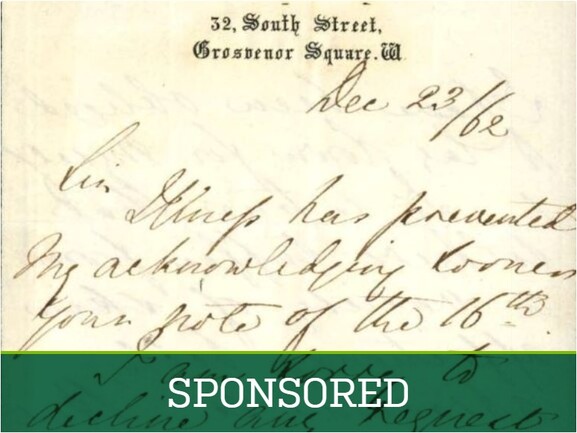 Letter Number 19: December 23, 1862 - Florence Nightingale letter to William H. Hare, Esq.