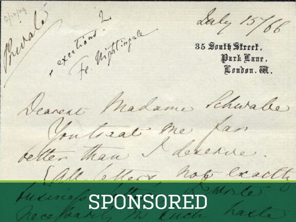 Letter Number 12: July 15, 1866 - Florence Nightingale letter to Madame Schwabe