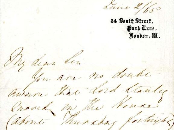 Letter Number 17: June 2, 1865 - Florence Nightingale letter to J. J. Frederick Esq.