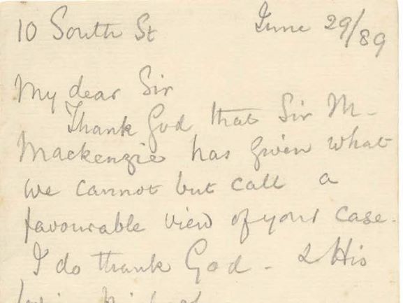 Letter Number 2: June 29, 1889 - Florence Nightingale letter to an unknown recipient