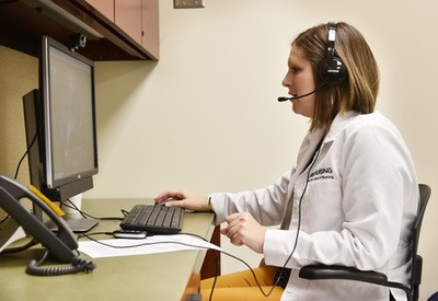 Photo: Telehealth clinic in action