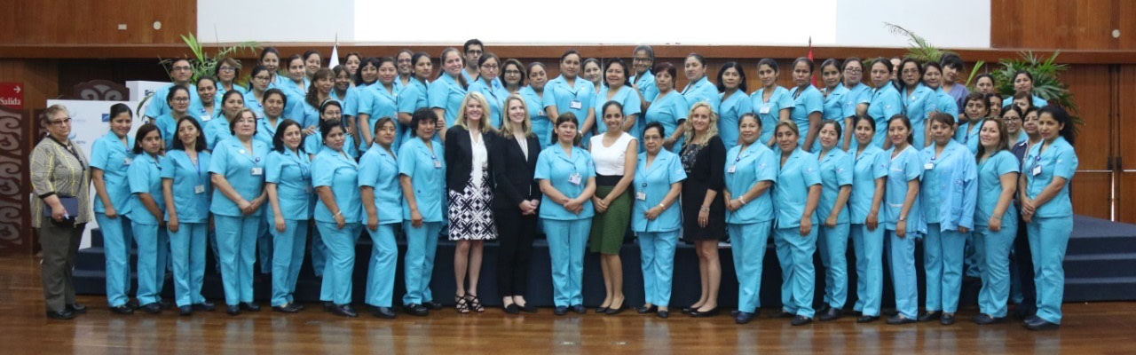 The INEN Hospital leadership team commemorates their collaborative time together in this group photo.