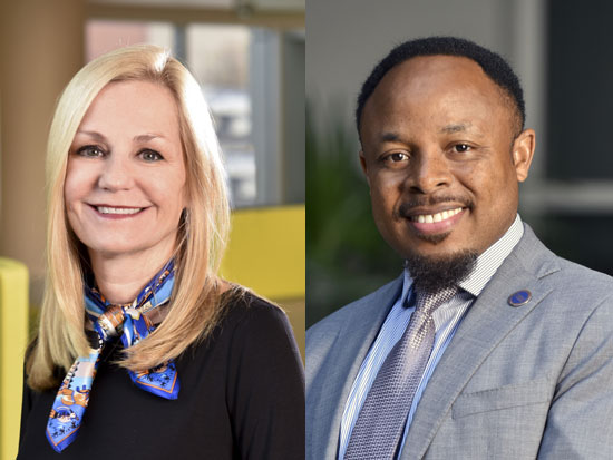 Photo of Dr. McMullan and Dr. Aroke