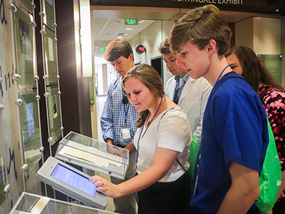 Students in FN Exhibit