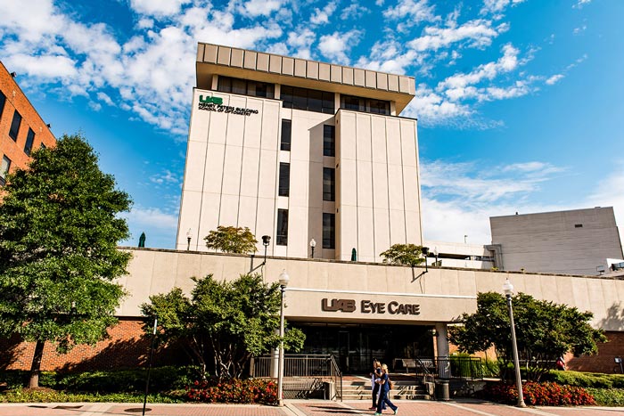 Front of UAB Eye Care building