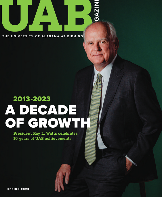 UAB magazine - decade of growth cover