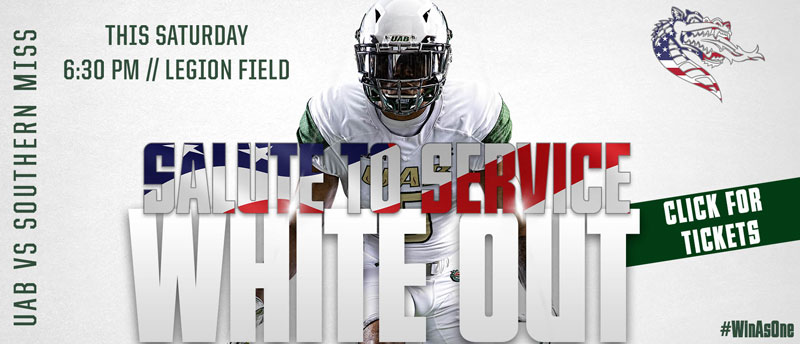 UAB Footbal - Salute to Service White-Out.