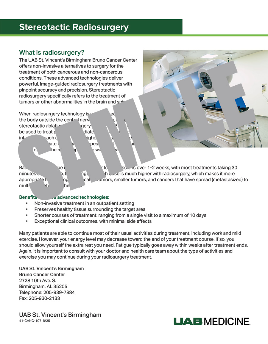 STEREOTACTIC RADIOSURGERY