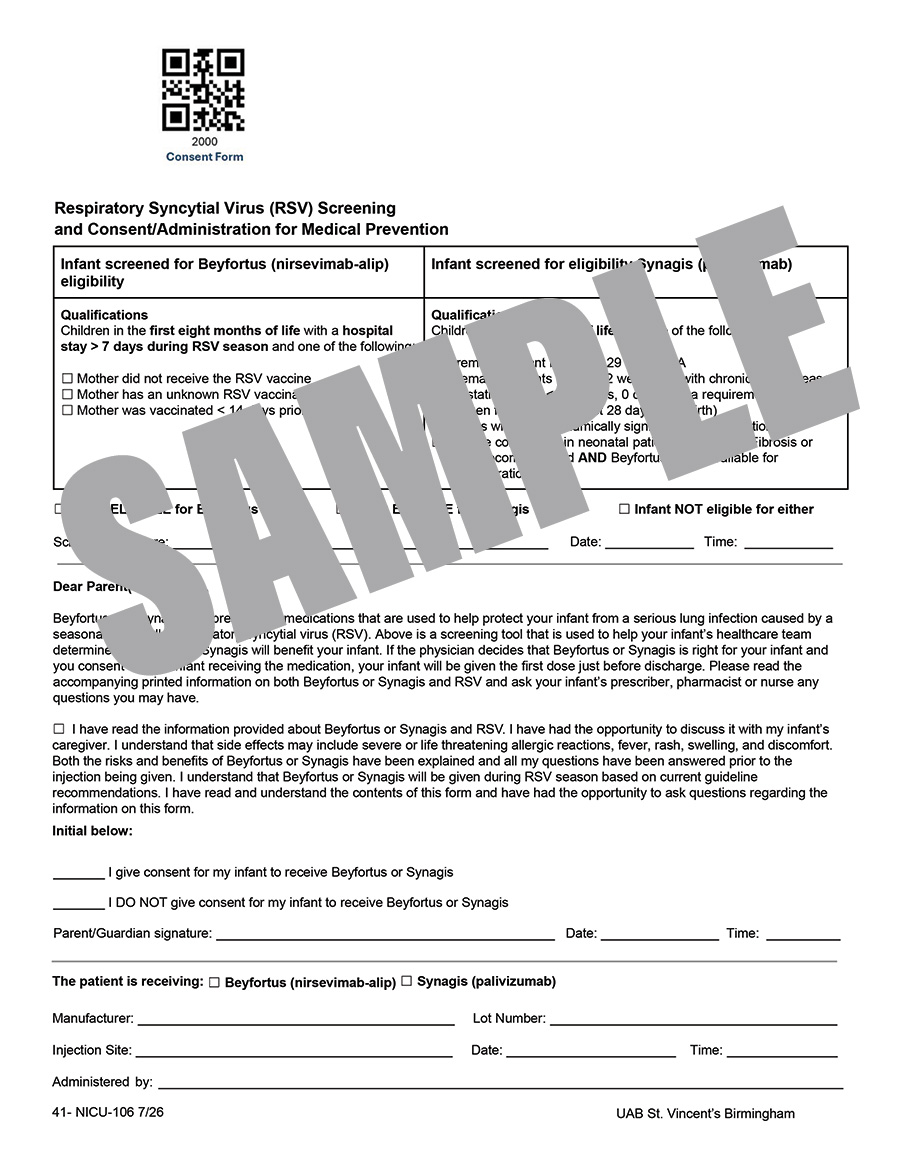 RSV SCREENING AND CONSENT