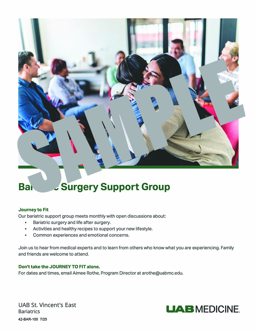 BARIATRICS SUPPORT GROUP FLYER