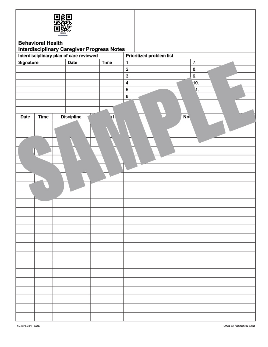INTERDISCIPLINARY CAREGIVER PROGRESS NOTE