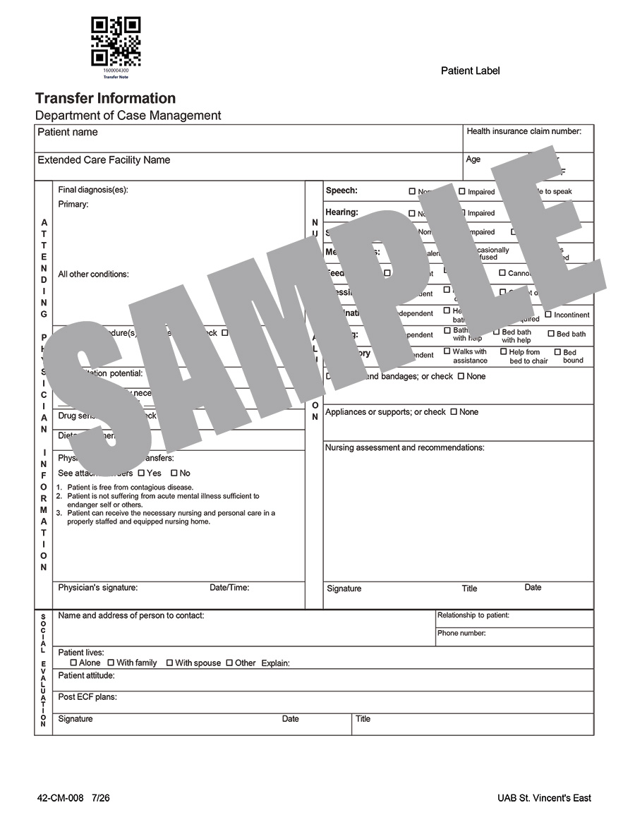 TRANSFER INFORMATION