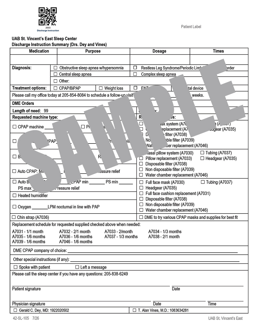 DISCHARGE INSTRUCTIONS DRS. DEY & VINES
