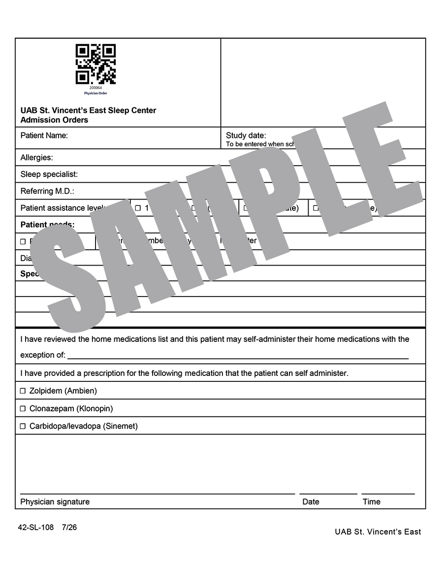 ADMISSION ORDERS