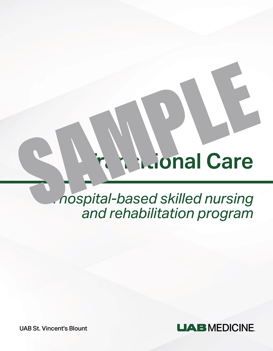 TRANSITIONAL CARE BOOKLET