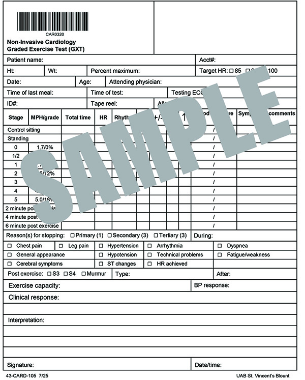 GRADED EXERCISE TEST