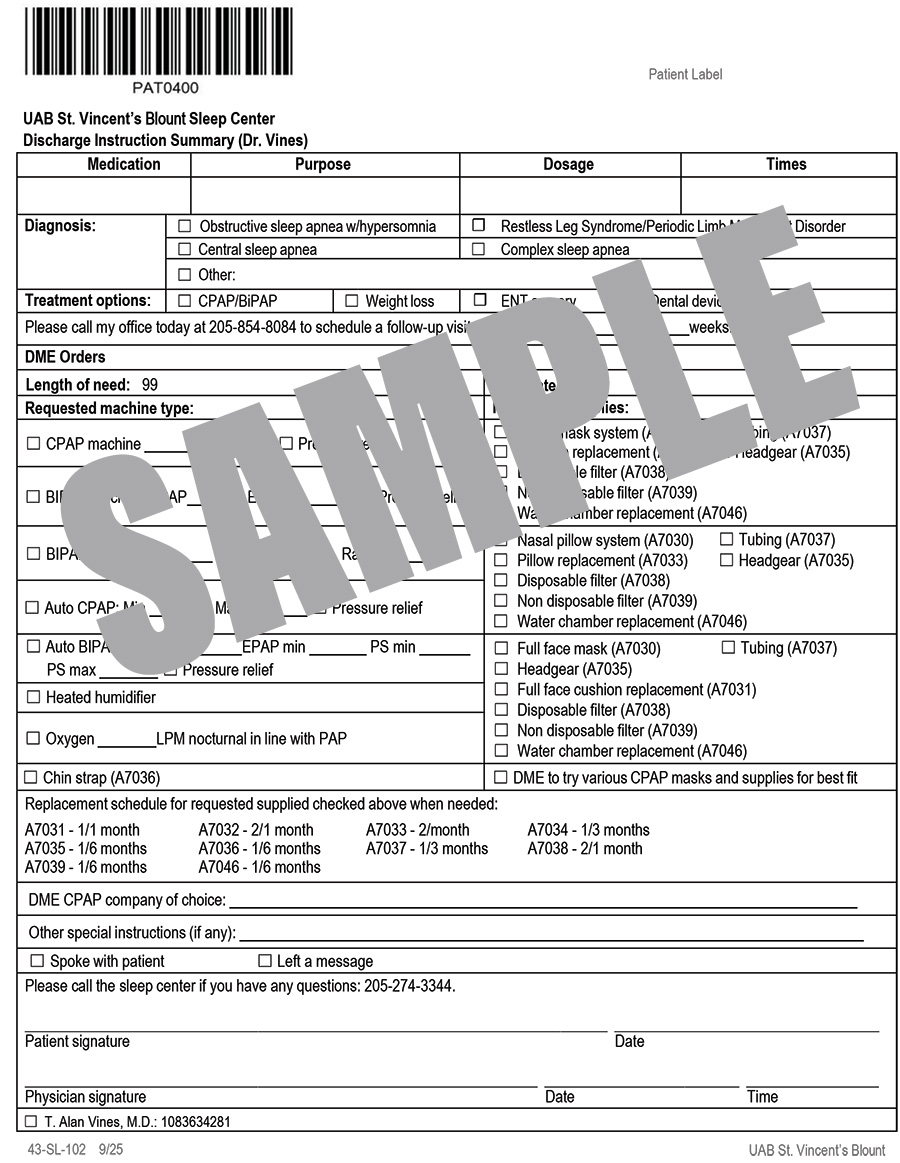 DISCHARGE INSTRUCTIONS - DR. VINES