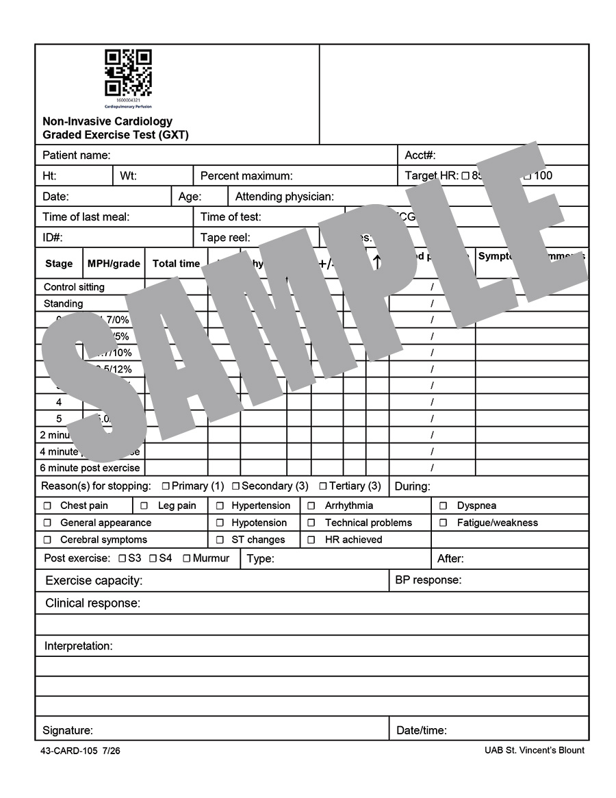 GRADED EXERCISE TEST