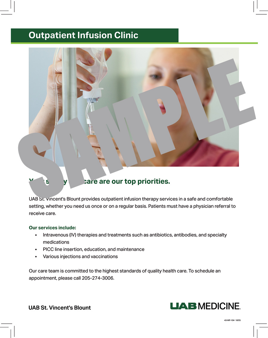 OP INFUSION CLINIC FLYER