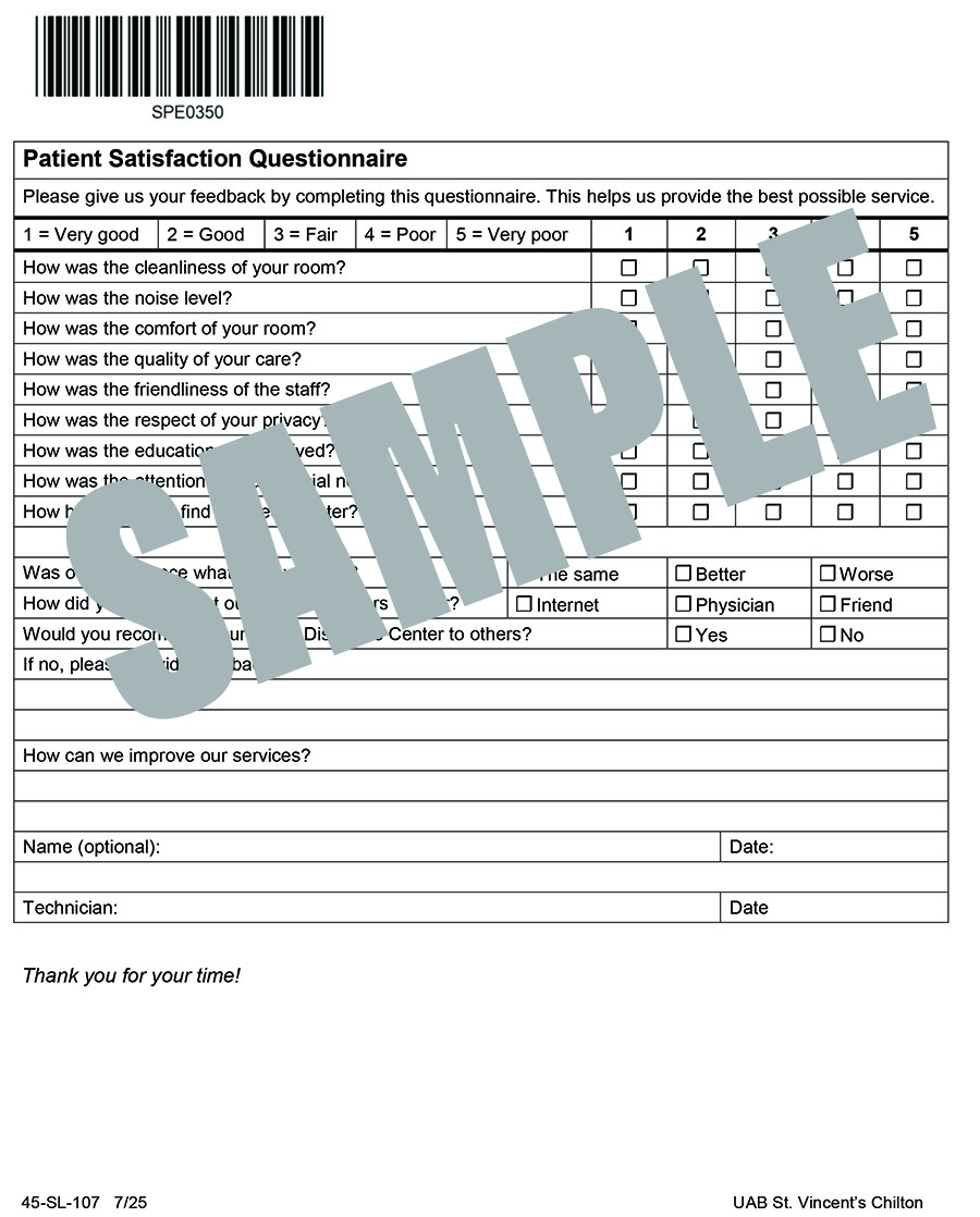PATIENT QUESTIONNAIRE