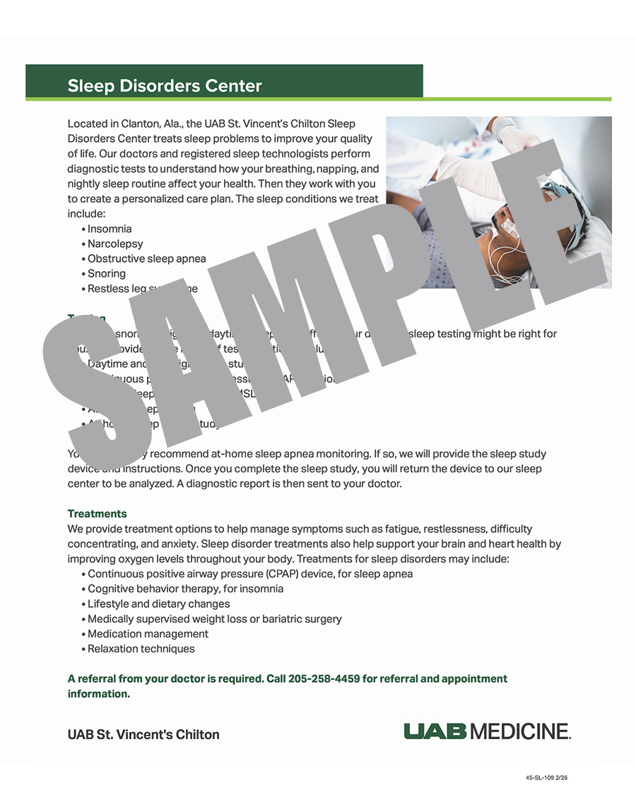 CHILTON SLEEP MEDICINE FLYER