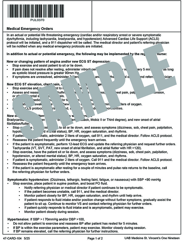 EMERGENCY MEDICAL ORDERS