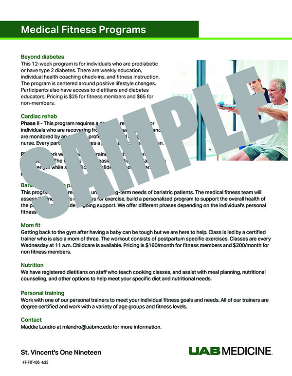 MEDICAL FITNESS PROGRAM